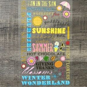 💞 New Seasons & Holiday Scrapbook Craft Scratch On Decals